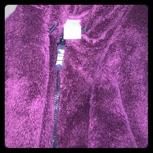 PINK fleece hoodie with pockets